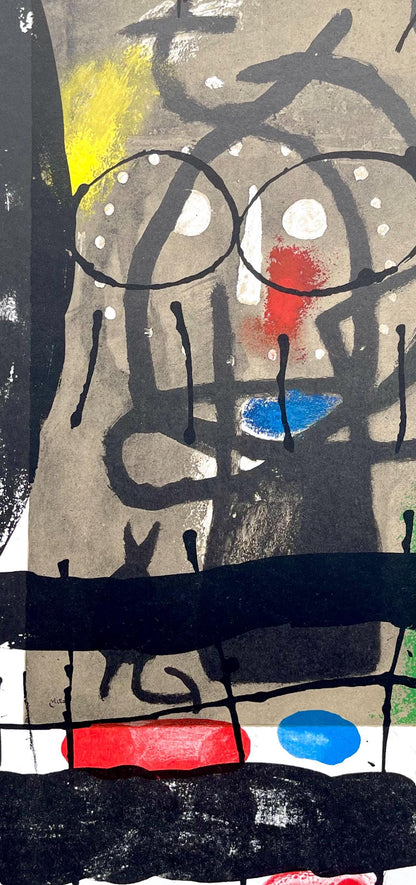 Joan Mir, Composition (Cramer 102; Mourlot 428-449), Derrire Le Miroir, Lithograph