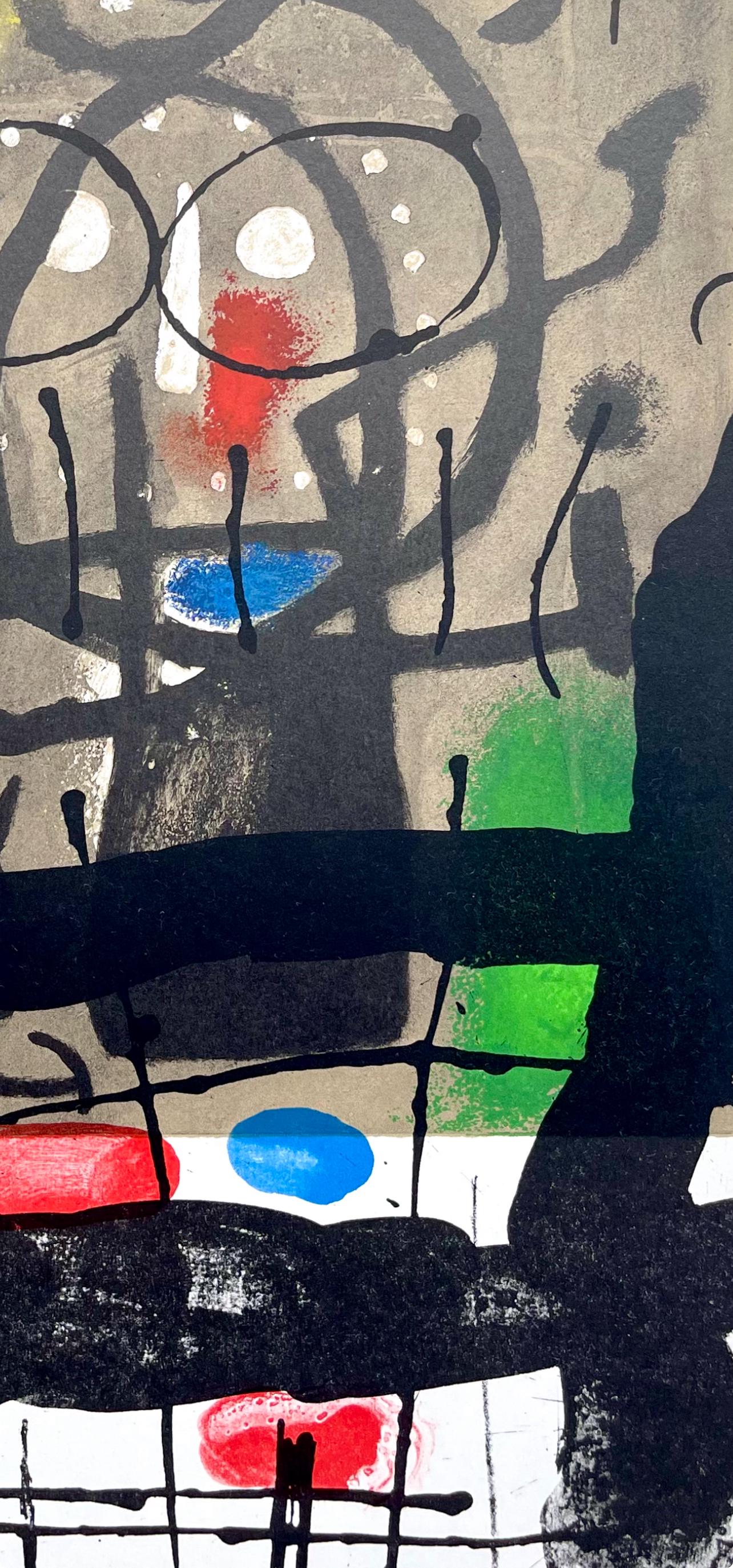 Joan Mir, Composition (Cramer 102; Mourlot 428-449), Derrire Le Miroir, Lithograph