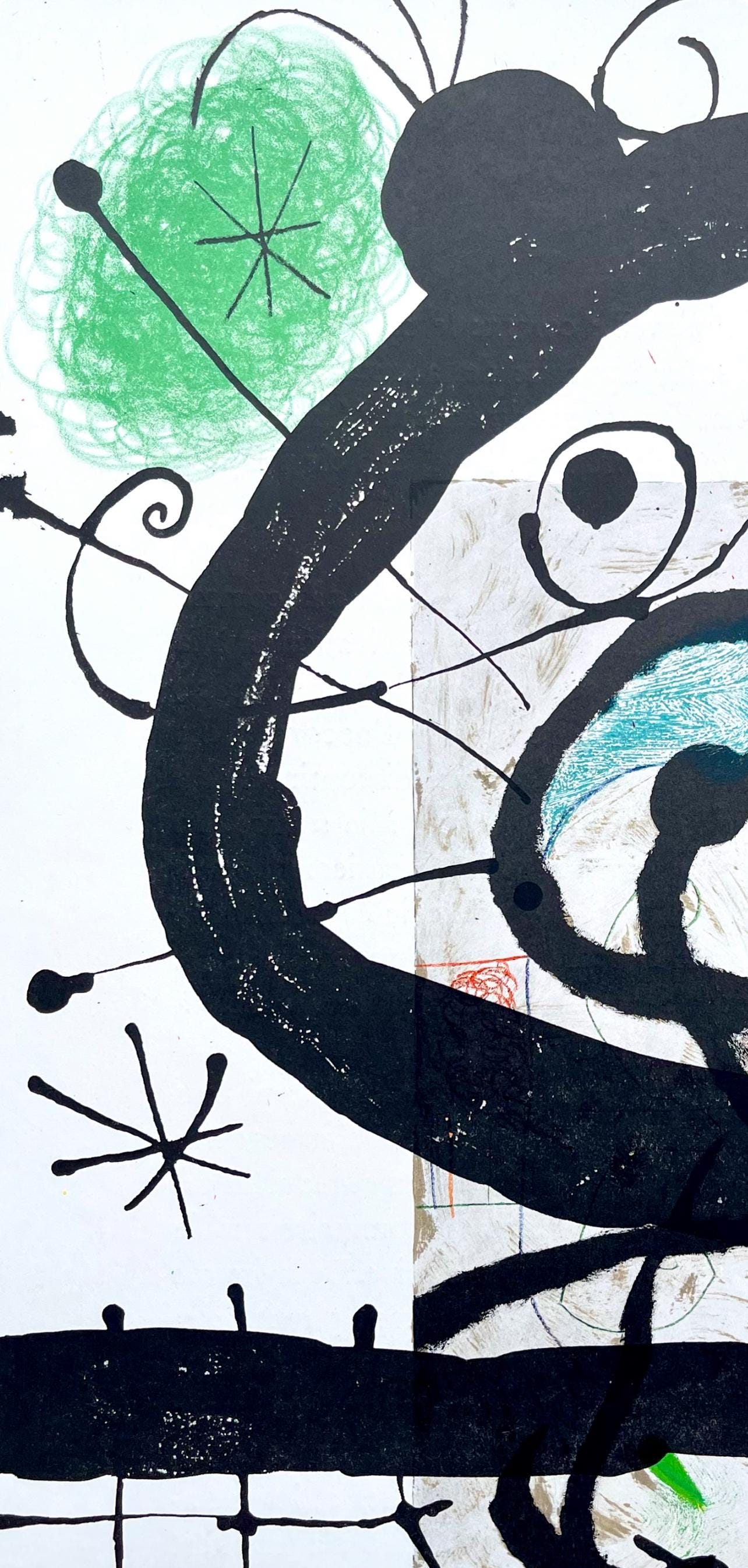 Joan Mir, Composition (Cramer 102; Mourlot 428-449), Derrire Le Miroir, Lithograph