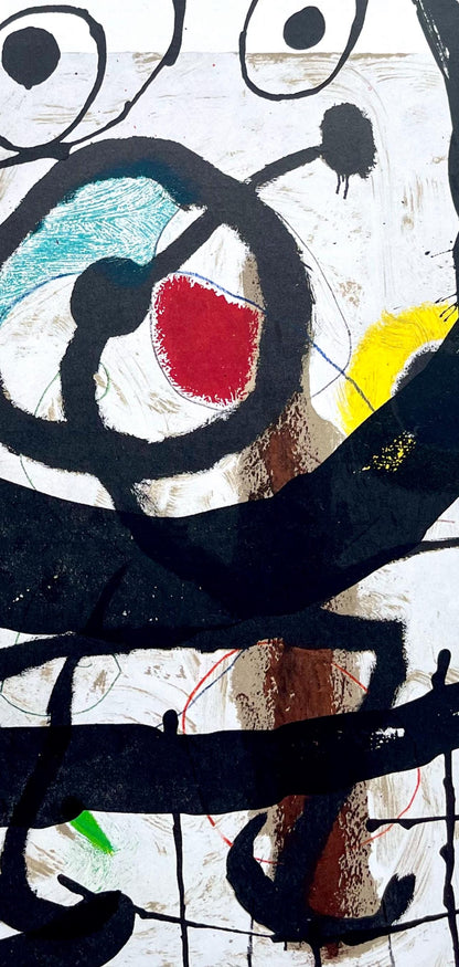 Joan Mir, Composition (Cramer 102; Mourlot 428-449), Derrire Le Miroir, Lithograph