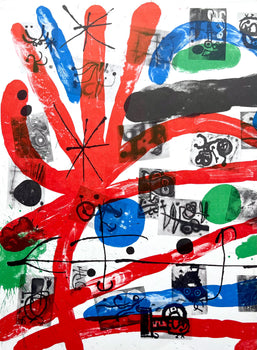 Joan Mir, Composition (Cramer 102; Mourlot 428-449), Derrire Le Miroir, Lithograph