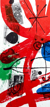 Joan Mir, Composition (Cramer 102; Mourlot 428-449), Derrire Le Miroir, Lithograph