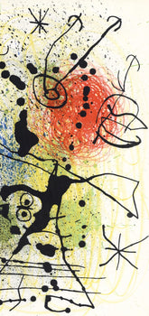 Joan Mir, Composition (Mourlot 457), Derrire Le Miroir, Lithograph