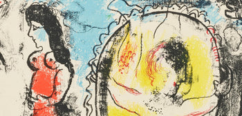 Marc Chagall, Composition (Mourlot 411; Cramer 59), Derrire Le Miroir, Lithograph
