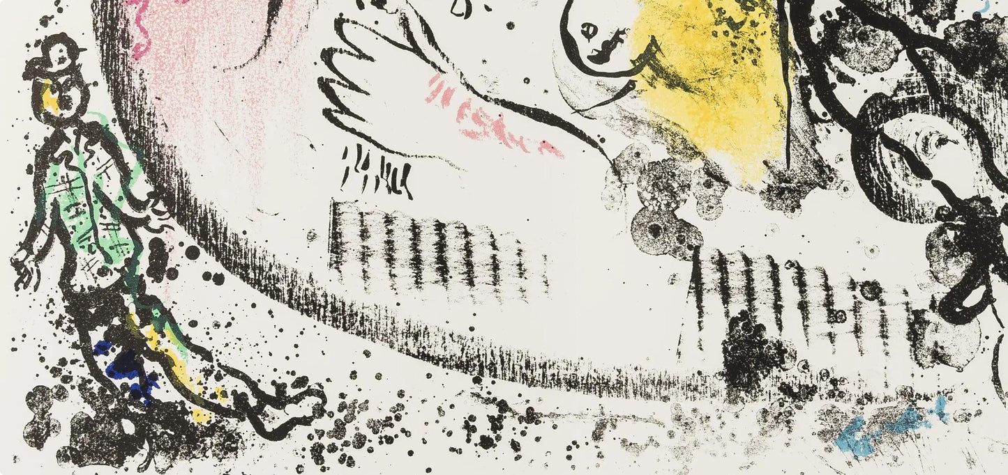 Marc Chagall, Composition (Mourlot 605), Derrire Le Miroir, Lithograph