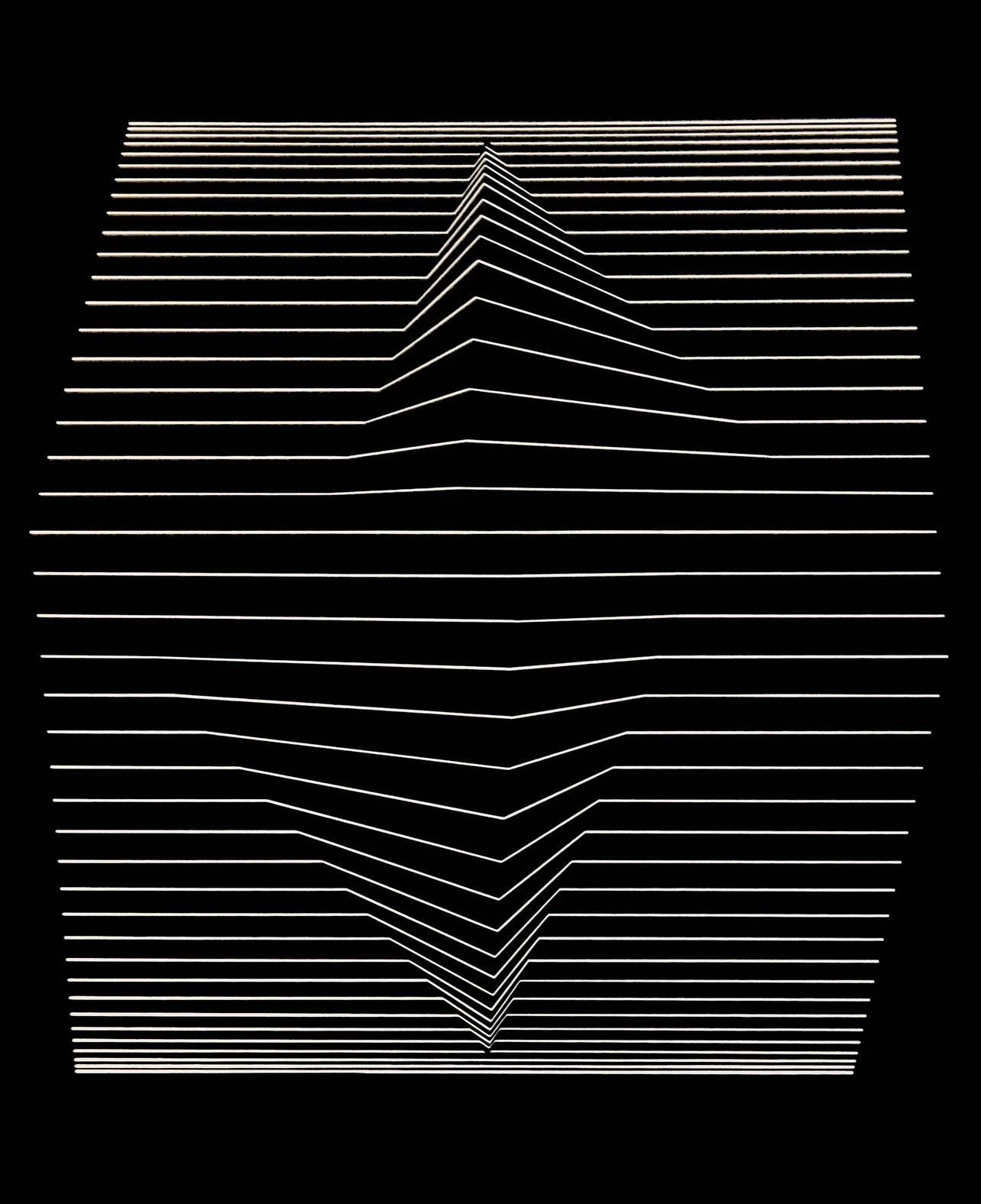 Victor Vasarely, Composition, Ondulatoires, Hliogravure
