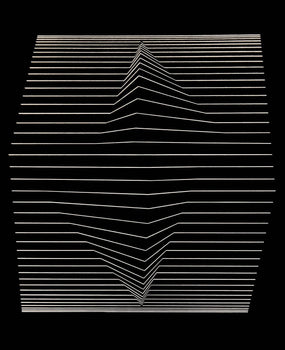 Victor Vasarely, Composition, Ondulatoires, Hliogravure