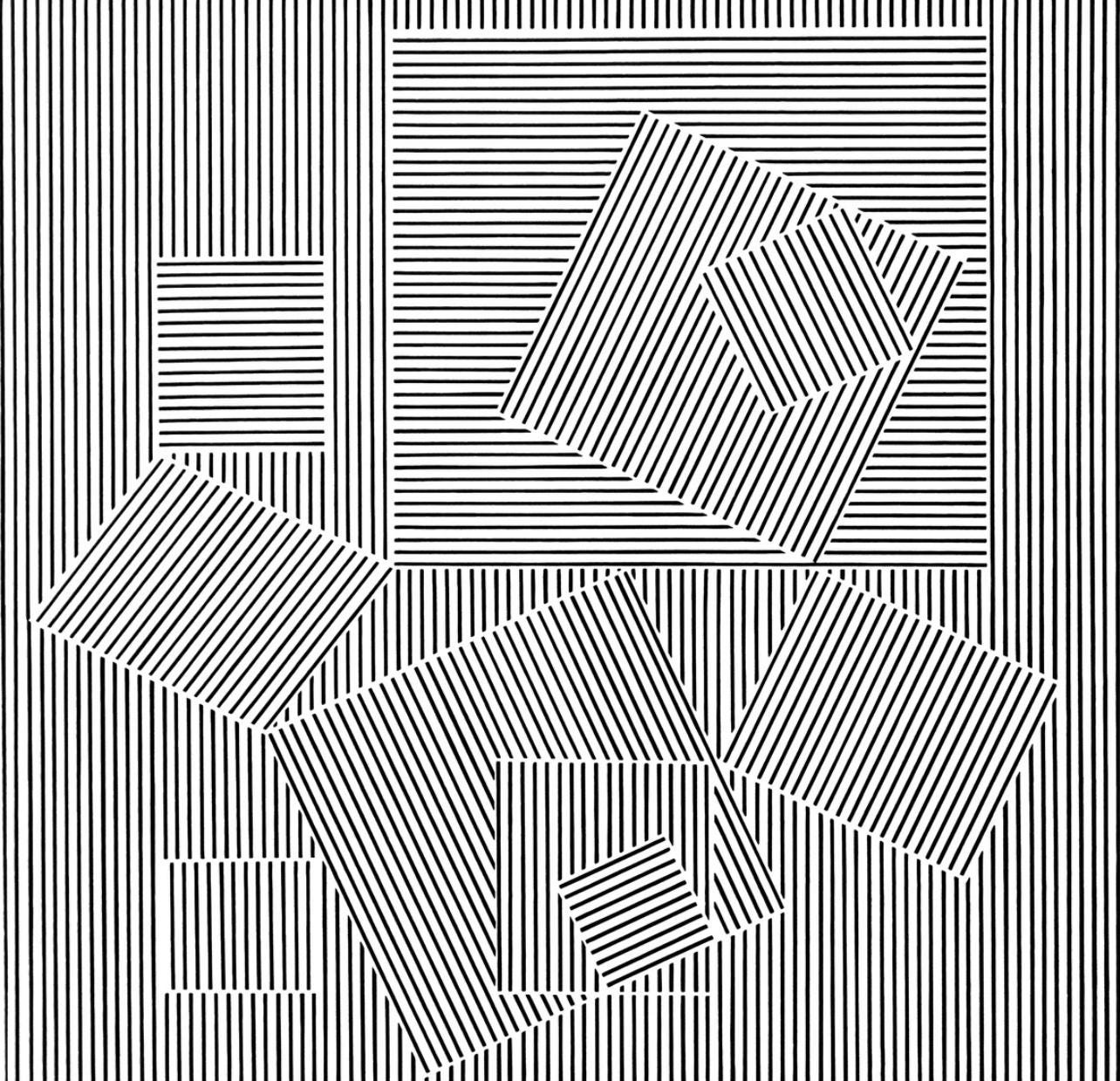 Victor Vasarely, Composition, Ondulatoires, Hliogravure