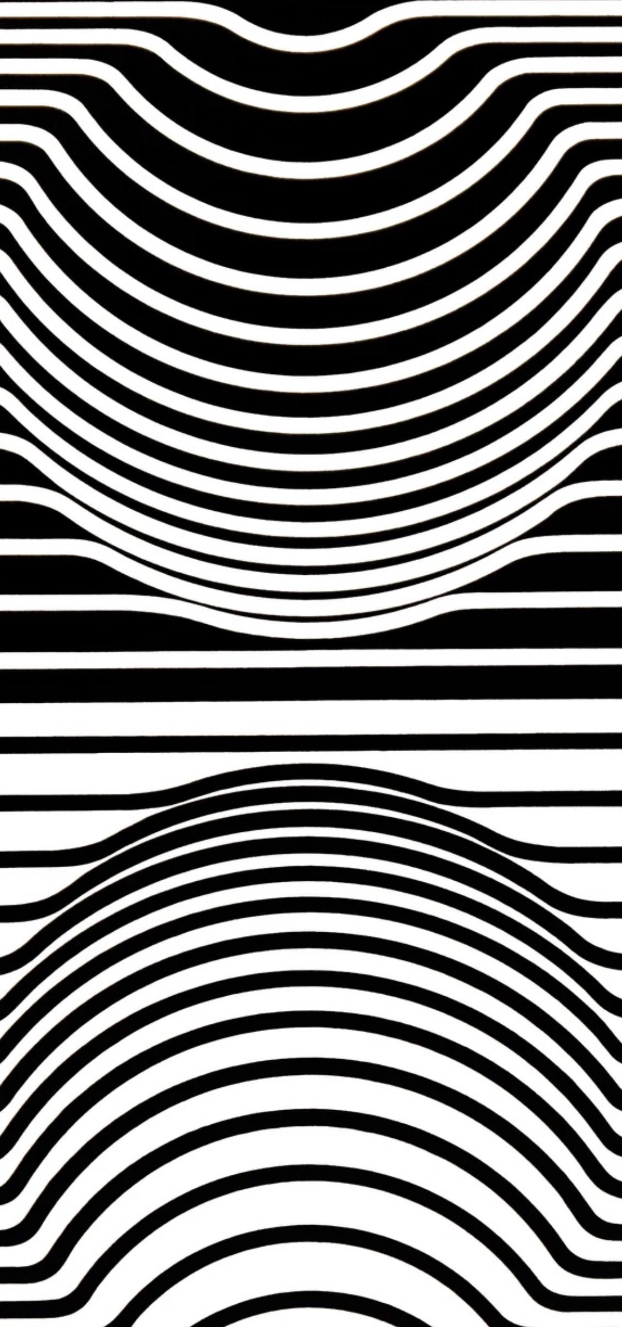 Victor Vasarely, Composition, Ondulatoires, Hliogravure
