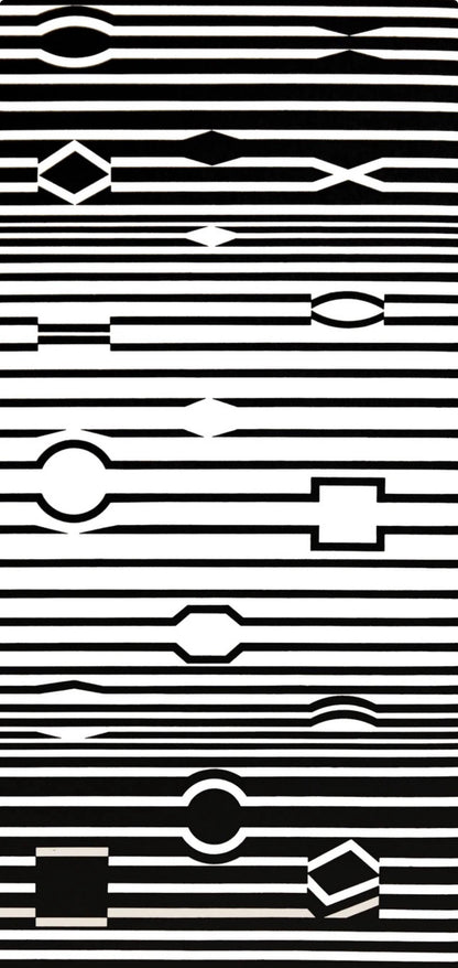 Victor Vasarely, Composition, Ondulatoires, Hliogravure