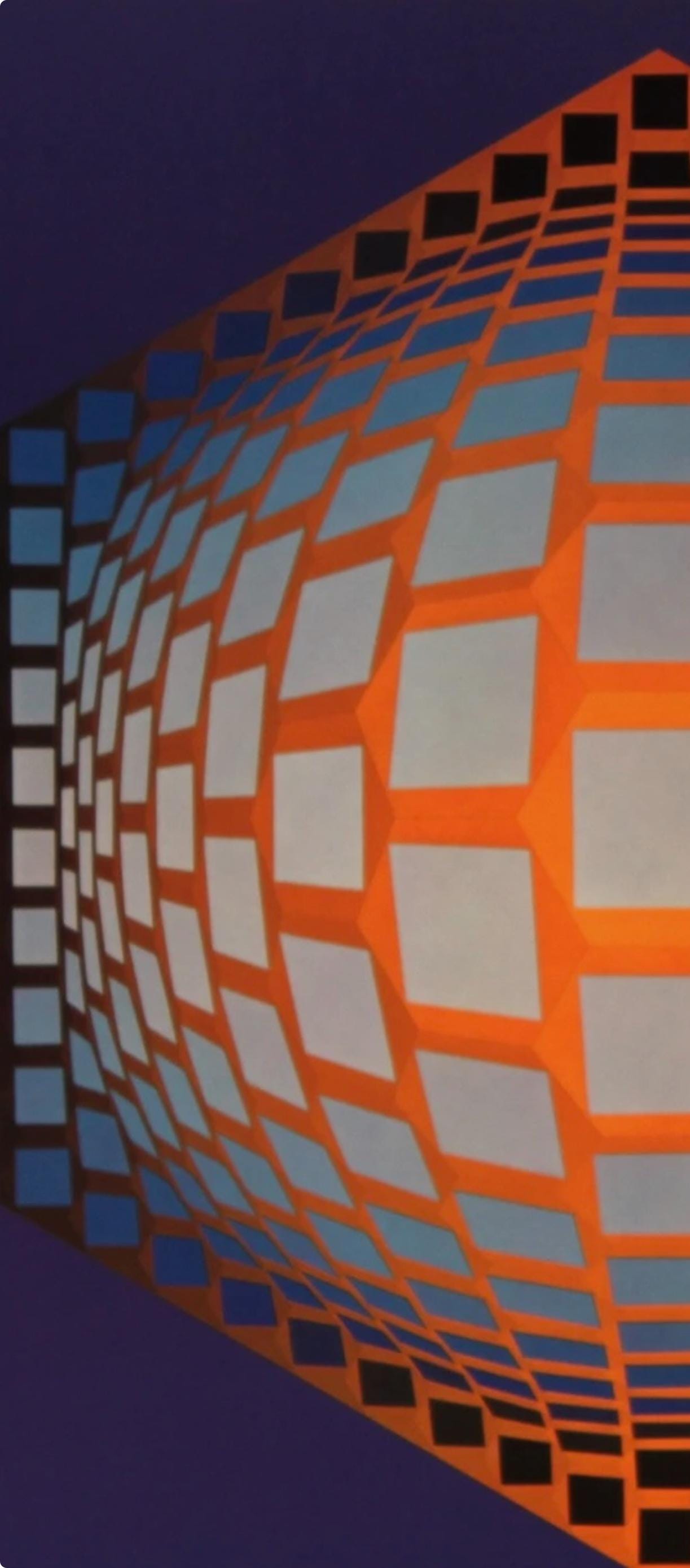 Victor Vasarely, Composition, Hexagone, Hliogravure