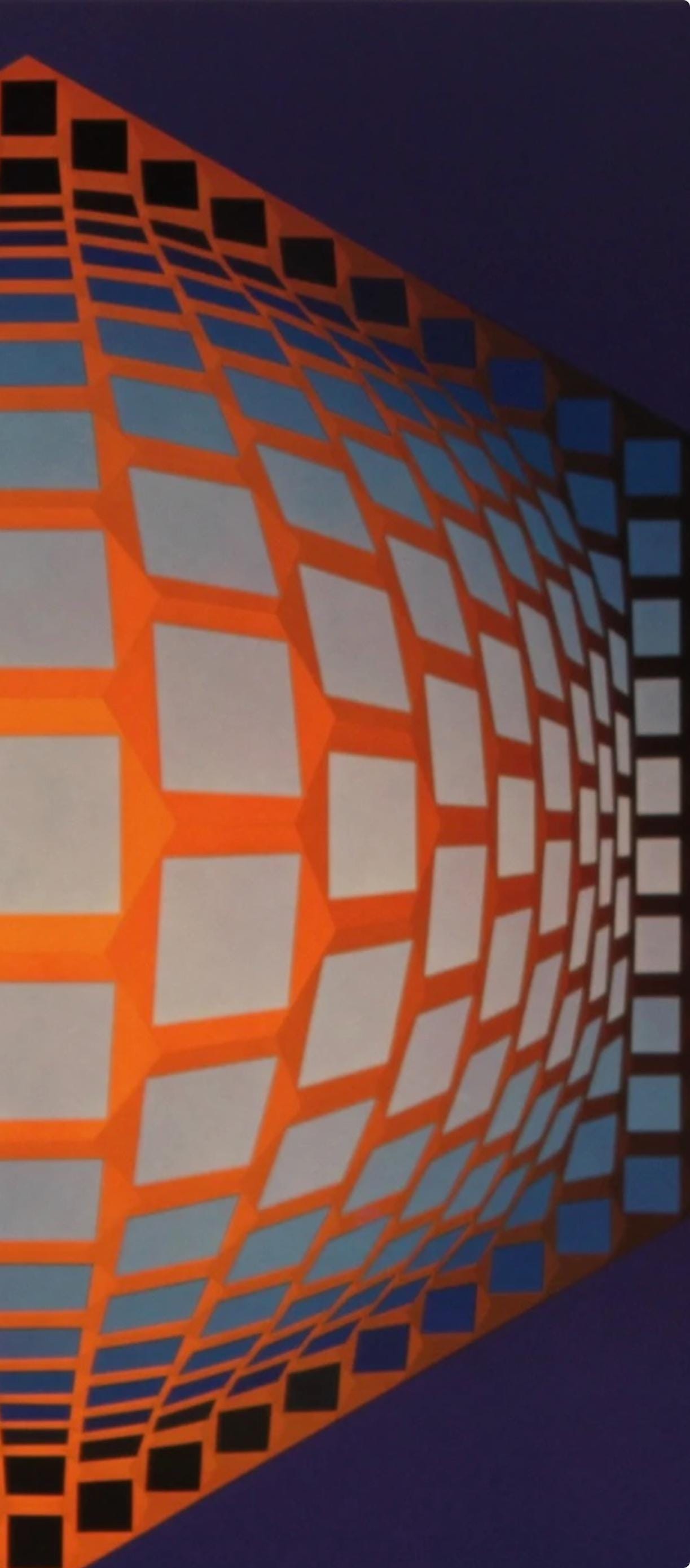 Victor Vasarely, Composition, Hexagone, Hliogravure