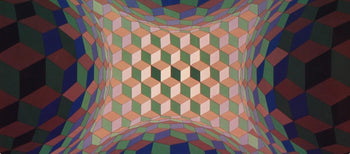 Victor Vasarely, Composition, Hexagone, Hliogravure