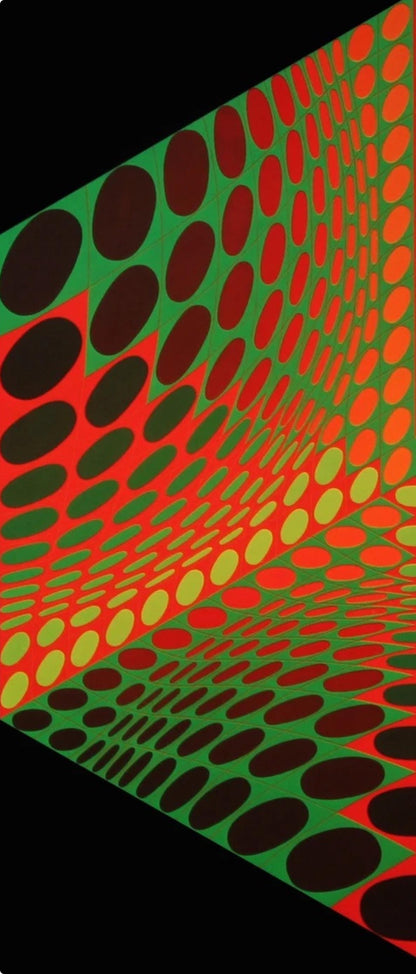 Victor Vasarely, Composition, Hexagone, Hliogravure