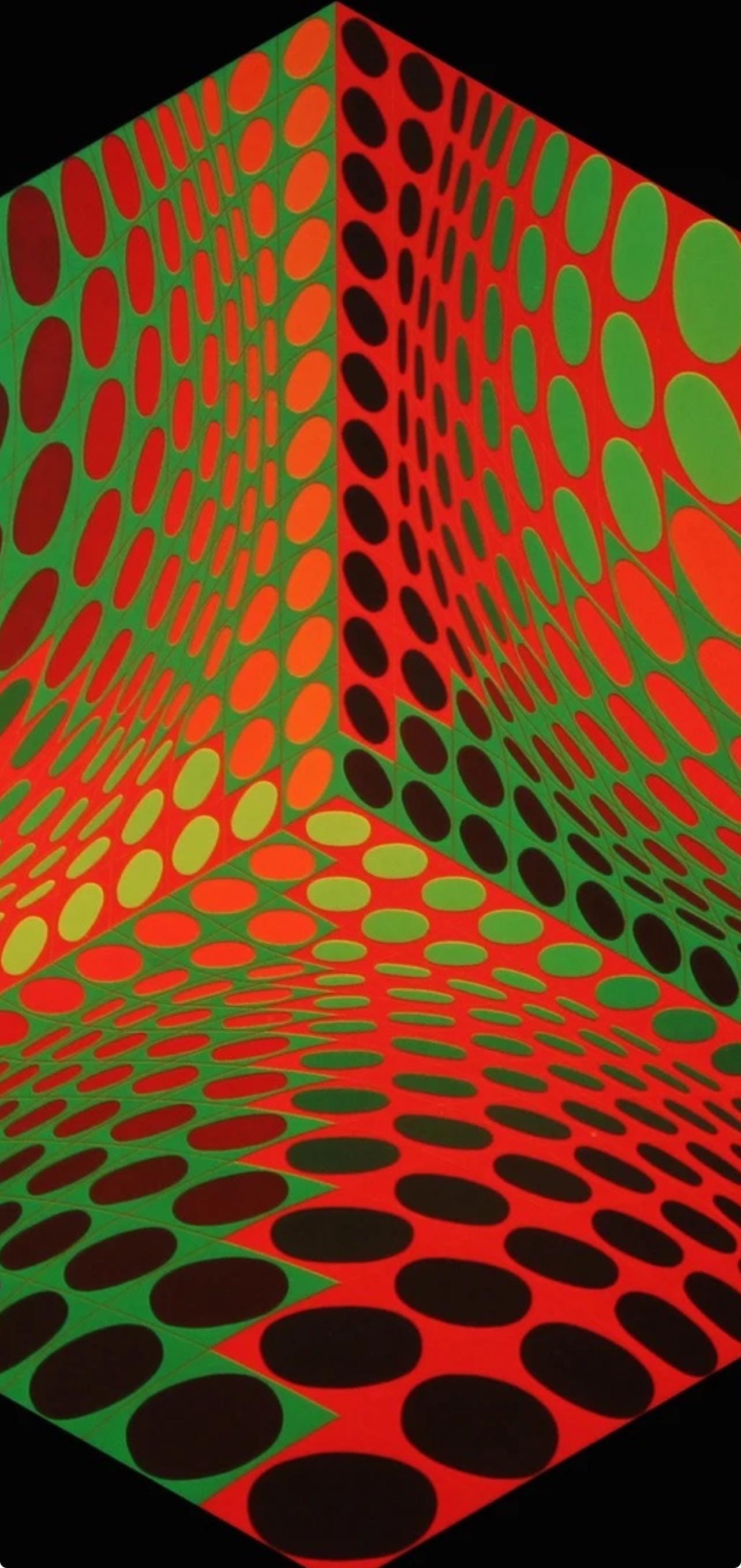 Victor Vasarely, Composition, Hexagone, Hliogravure