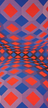 Victor Vasarely, Composition, Octogone, Hliogravure