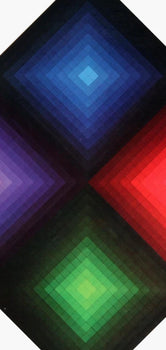 Victor Vasarely, Composition, Folklore Plantaire, Hliogravure