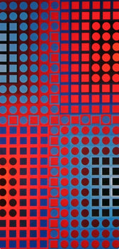 Victor Vasarely, Composition, Folklore Plantaire, Hliogravure