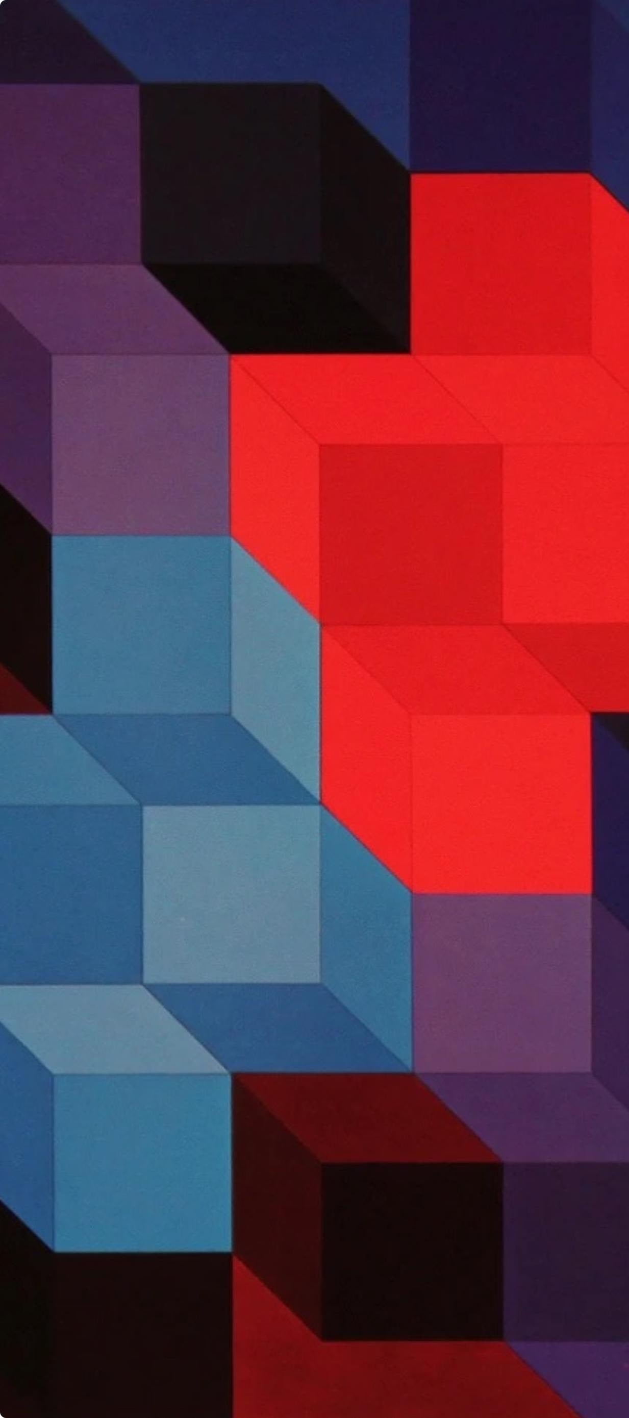 Victor Vasarely, Composition, Hommage Hexagone, Hliogravure