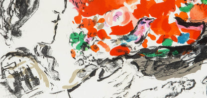 Marc Chagall, Composition (Cramer 91; Mourlot 651), Derrire Le Miroir, Lithograph