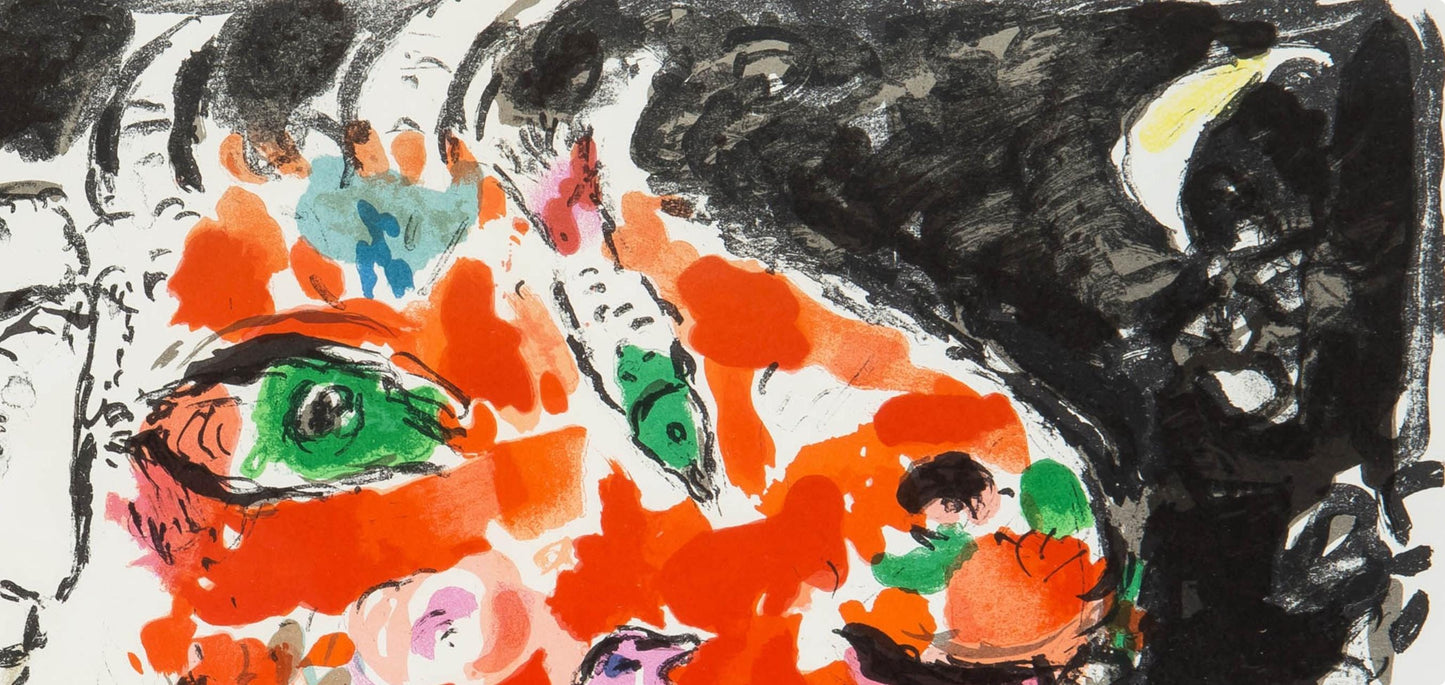 Marc Chagall, Composition (Cramer 91; Mourlot 651), Derrire Le Miroir, Lithograph