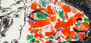 Marc Chagall, Composition (Cramer 91; Mourlot 651), Derrire Le Miroir, Lithograph