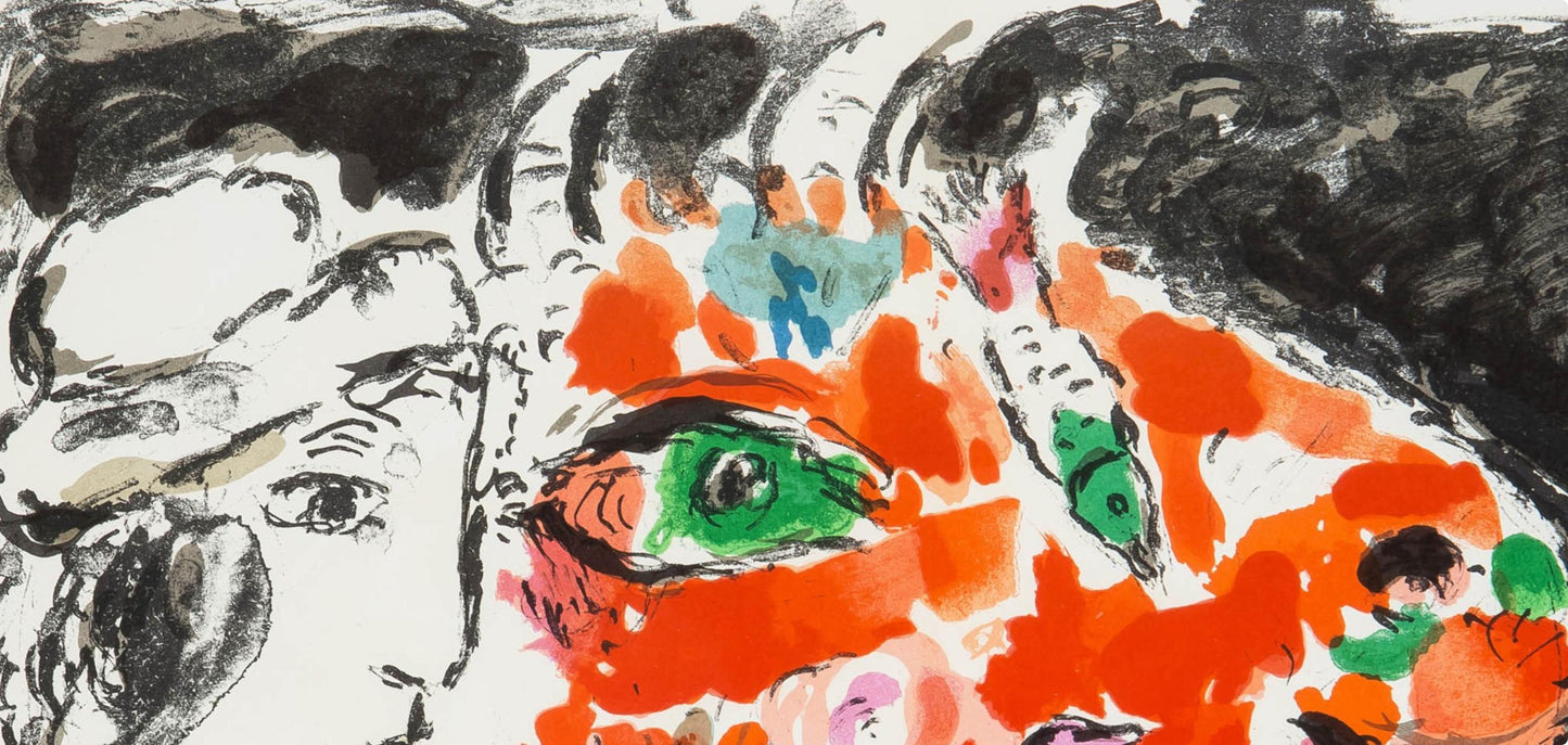 Marc Chagall, Composition (Cramer 91; Mourlot 651), Derrire Le Miroir, Lithograph