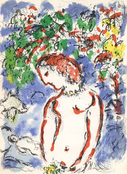 Marc Chagall, Composition (Cramer 91; Mourlot 650), Derrire Le Miroir, Lithograph