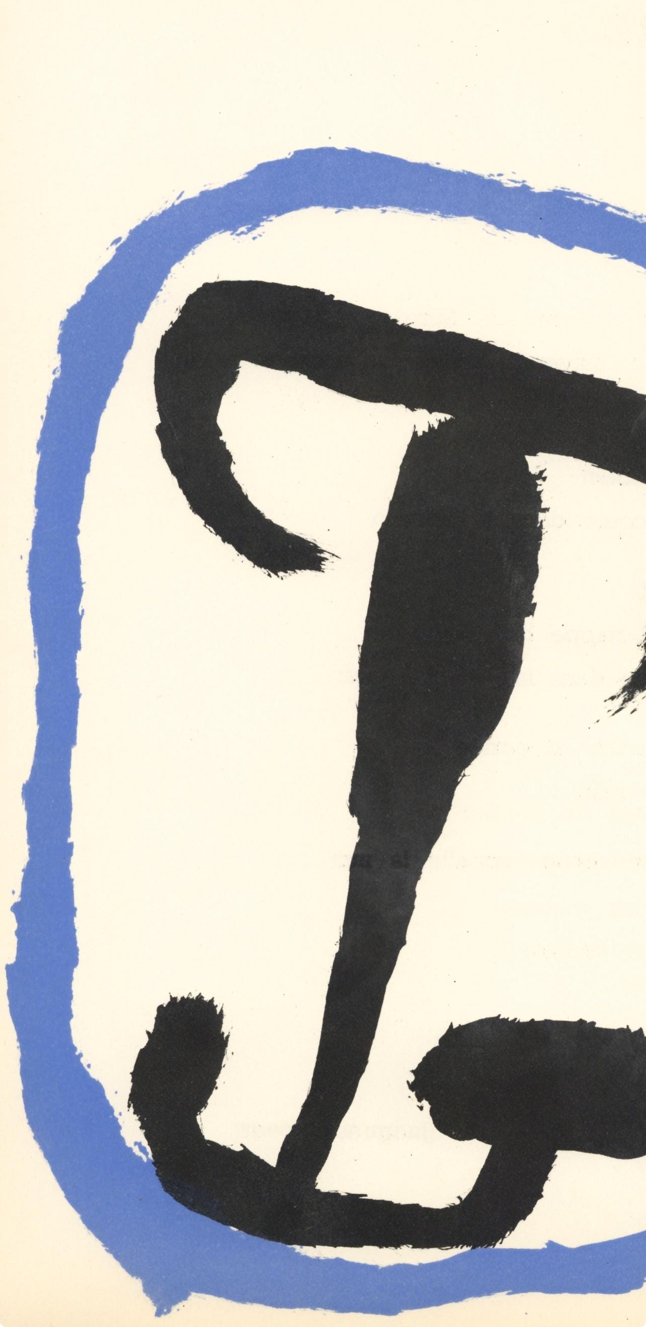 Joan Mir, Composition (Cramer 34; Mourlot 223), Derrire Le Miroir, Lithograph