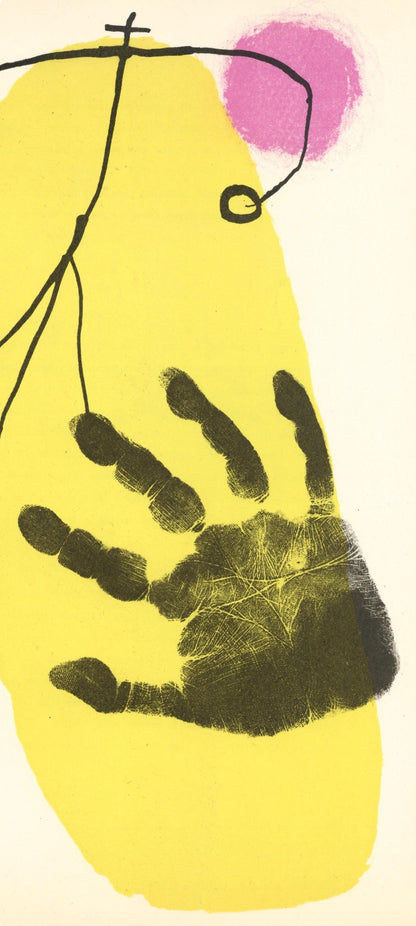 Joan Mir, Composition (Cramer 34; Mourlot 226), Derrire Le Miroir, Lithograph