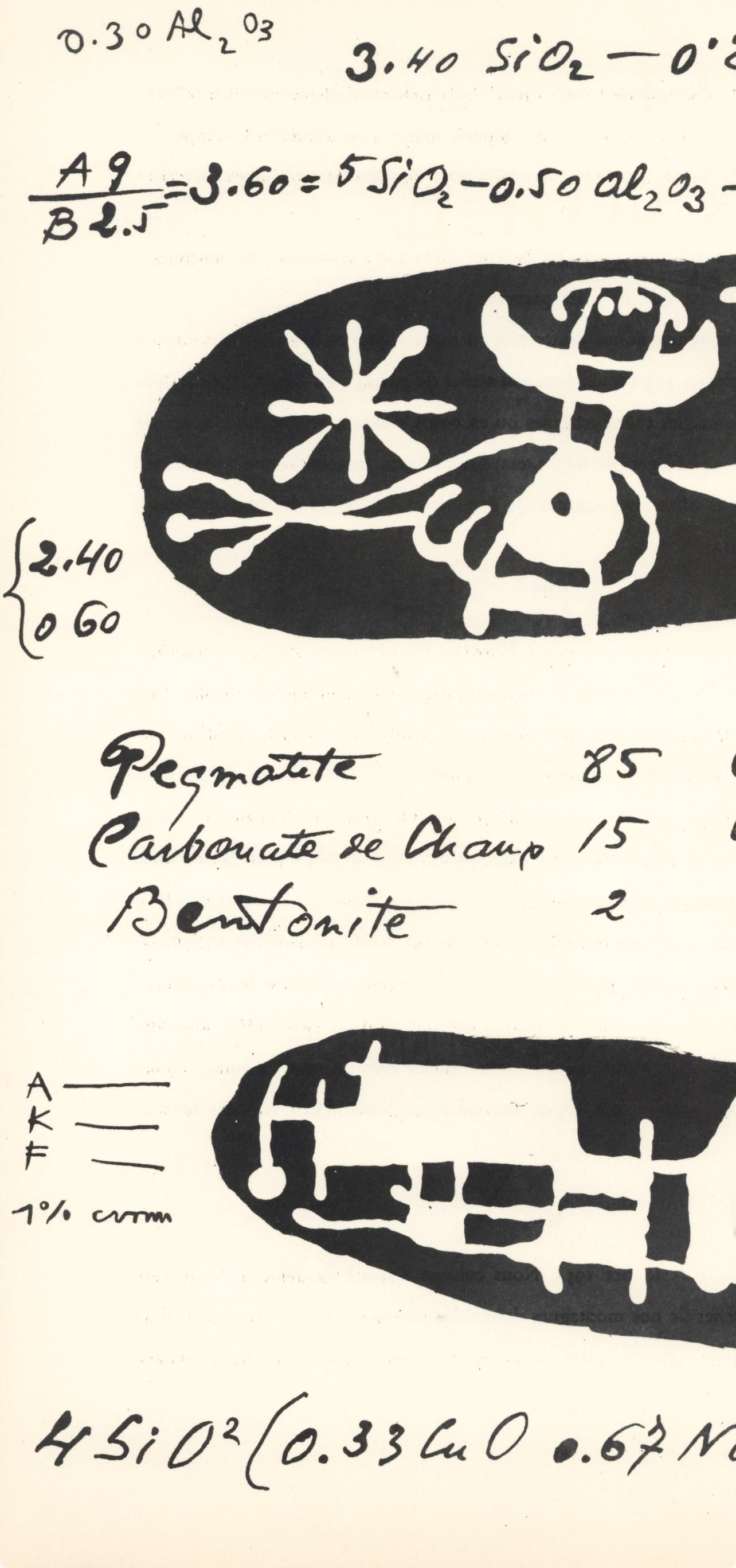 Joan Mir, Composition (Cramer 34), Derrire Le Miroir, Lithograph