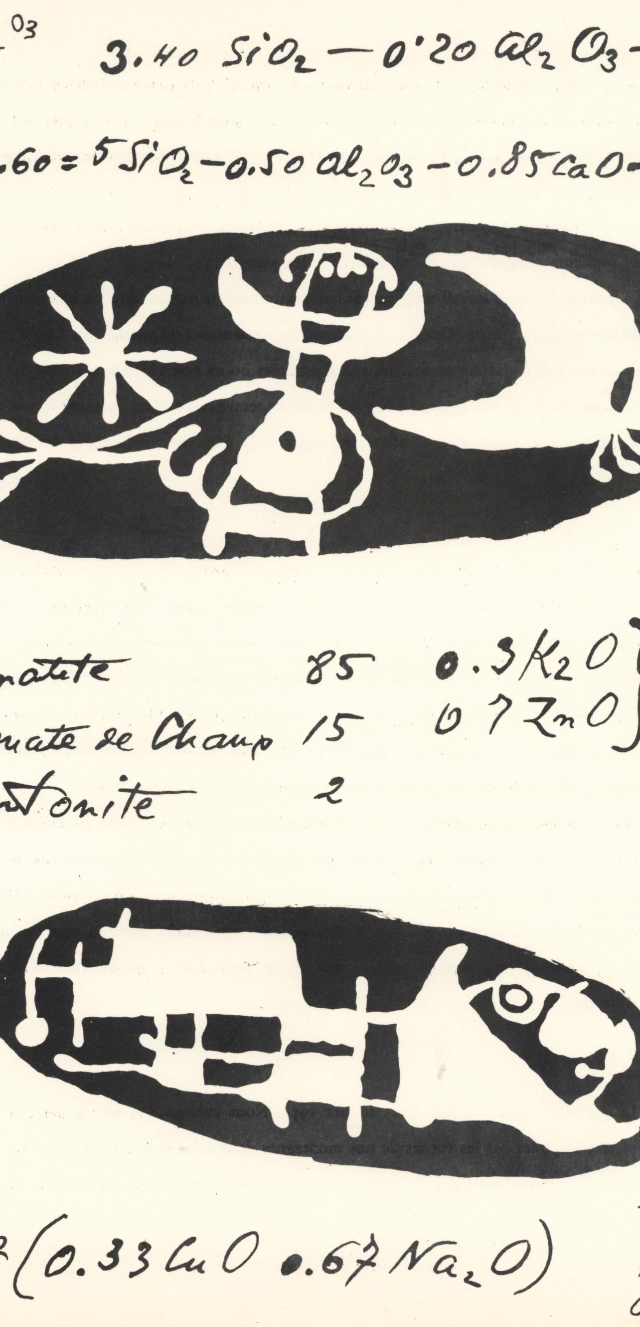 Joan Mir, Composition (Cramer 34), Derrire Le Miroir, Lithograph