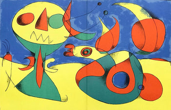 Joan Mir, Composition (Cramer 34; Mourlot 227), Derrire Le Miroir, Lithograph