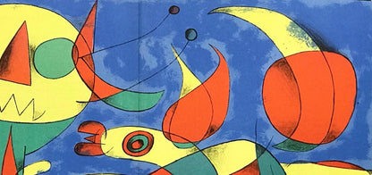 Joan Mir, Composition (Cramer 34; Mourlot 227), Derrire Le Miroir, Lithograph