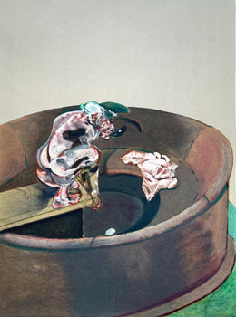 Francis Bacon, Portrait Of George Dyer Crouching, Derrire Le Miroir, Lithograph