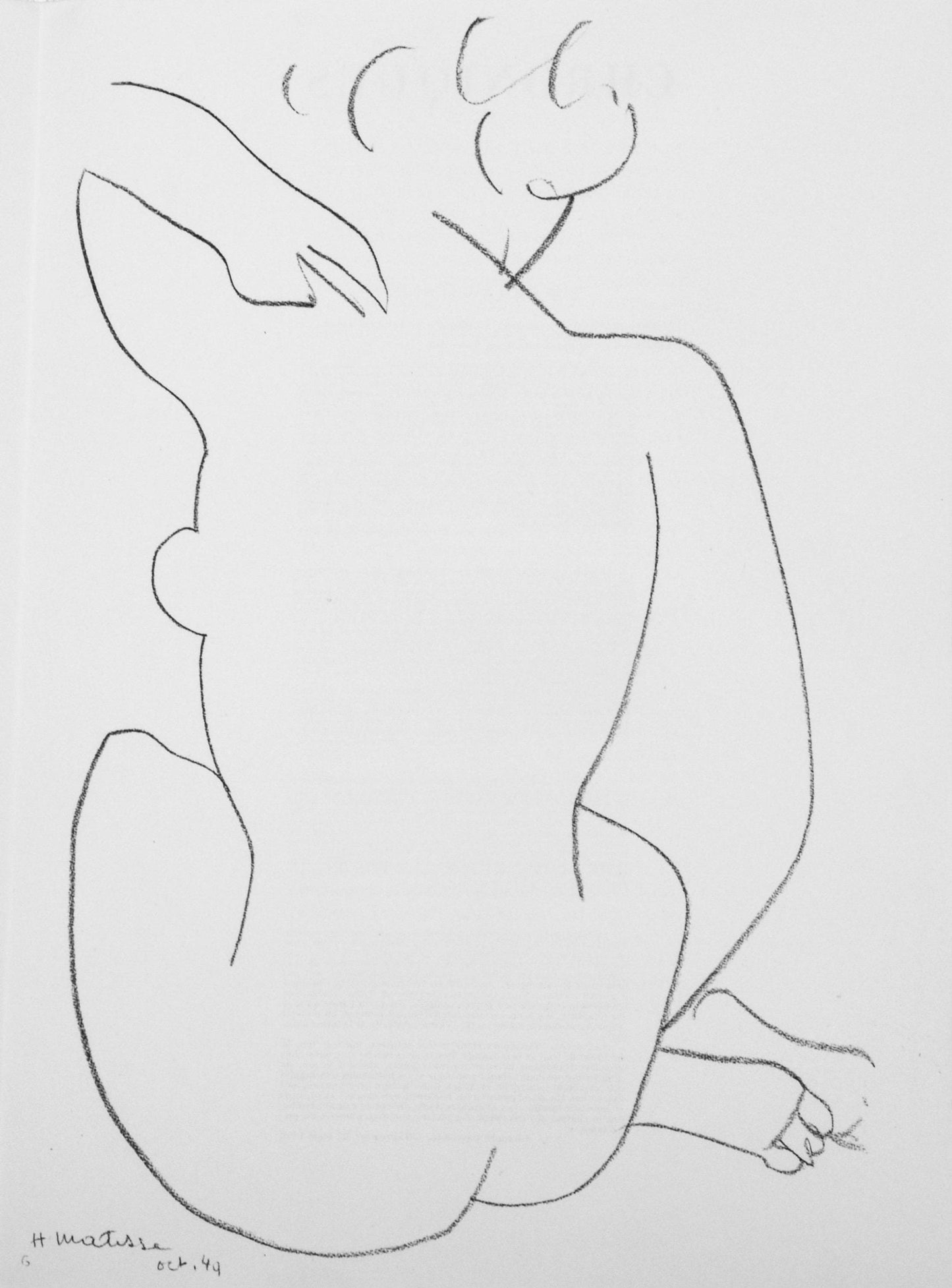 Henri Matisse, Composition, Derrire Le Miroir, Lithograph