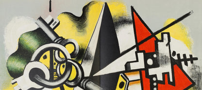 Fernand Lger, Composition, Derrire Le Miroir, Lithograph