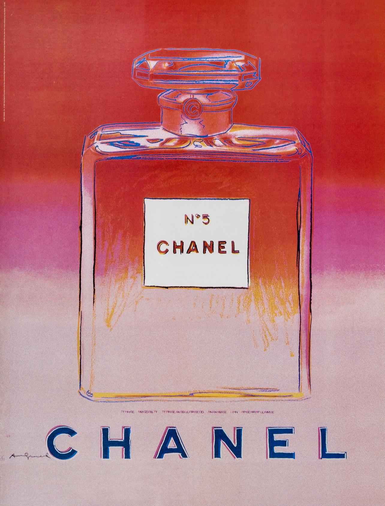 Andy Warhol, Chanel No. 5, Suite Of Four, Official Edition Chanel Ltd. Advertising Campaign