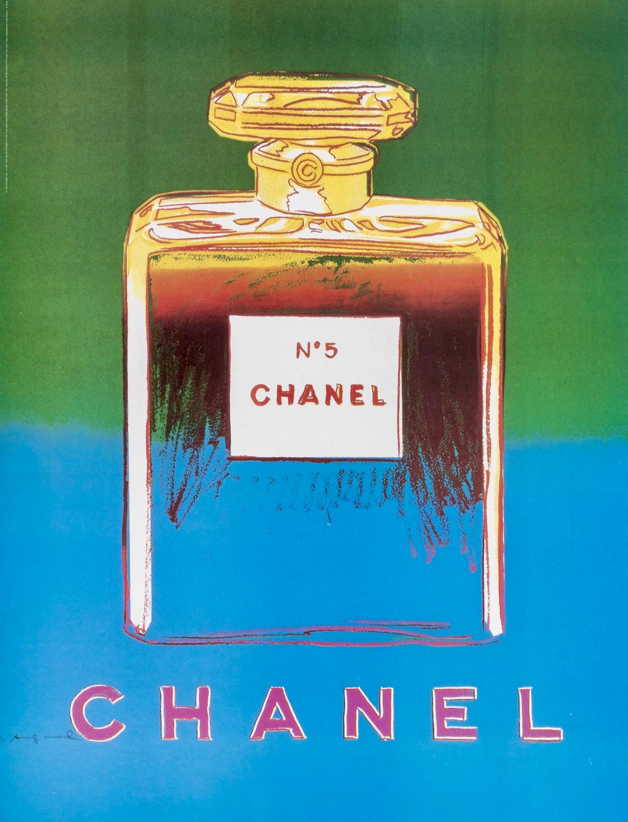 Andy Warhol, Chanel No. 5, Suite Of Four, Official Edition Chanel Ltd. Advertising Campaign