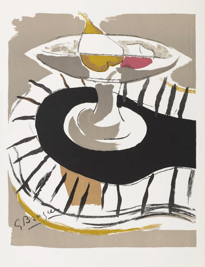 Georges Braque, Compotier, Derrire Le Miroir, Lithograph