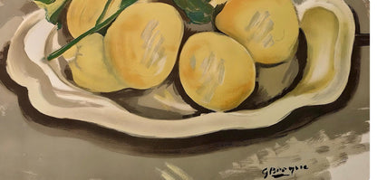 Georges Braque, Corbeille De Fruits, Derrire Le Miroir, Lithograph