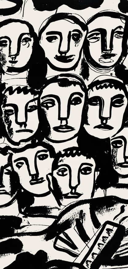 Fernand Lger, Composition, Levers De Rideau Sur La Question Du Bonheur, Lithograph