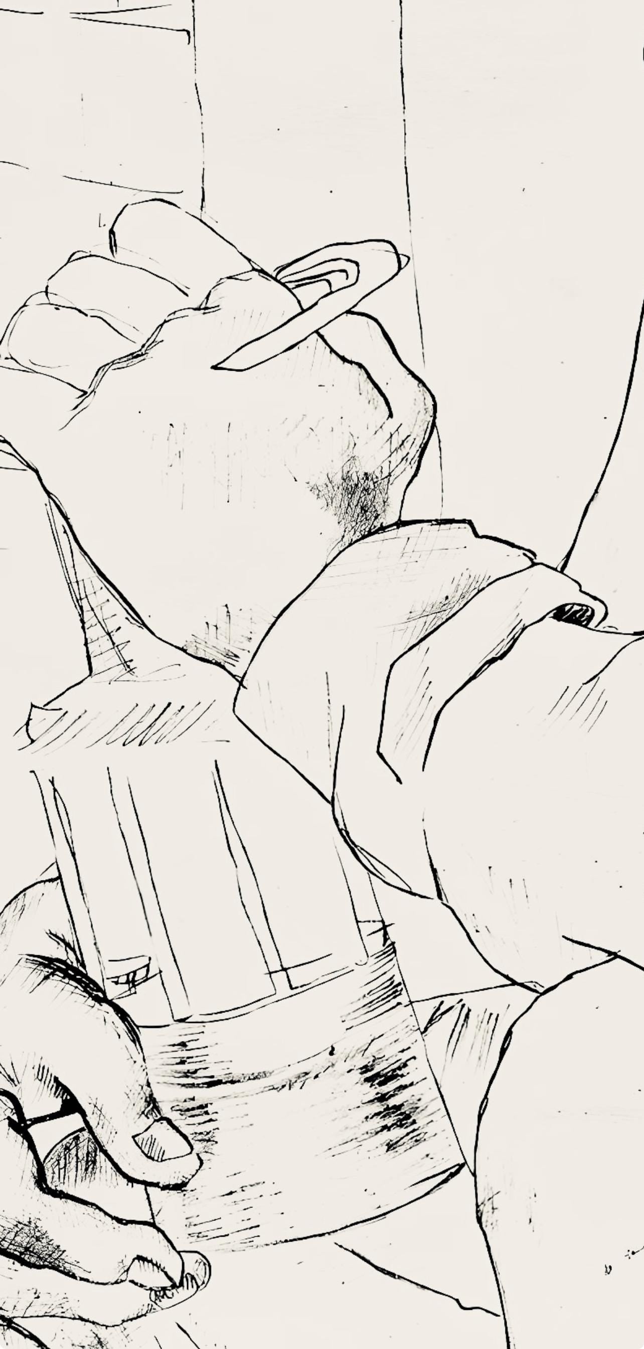 Fernand Lger, Composition, Levers De Rideau Sur La Question Du Bonheur, Lithograph