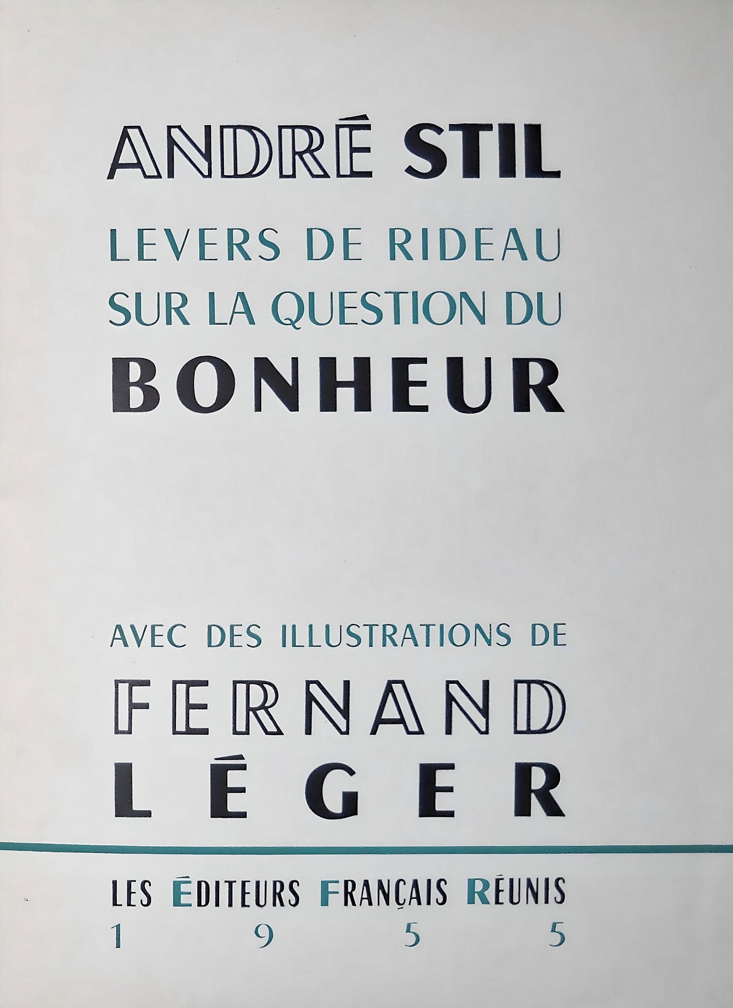 Fernand Lger, Composition, Levers De Rideau Sur La Question Du Bonheur, Lithograph