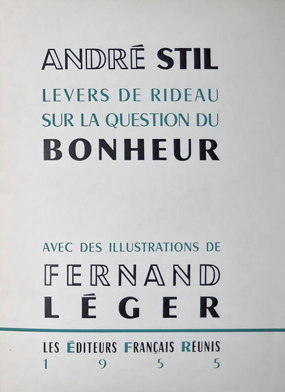 Fernand Lger, Composition, Levers De Rideau Sur La Question Du Bonheur, Lithograph