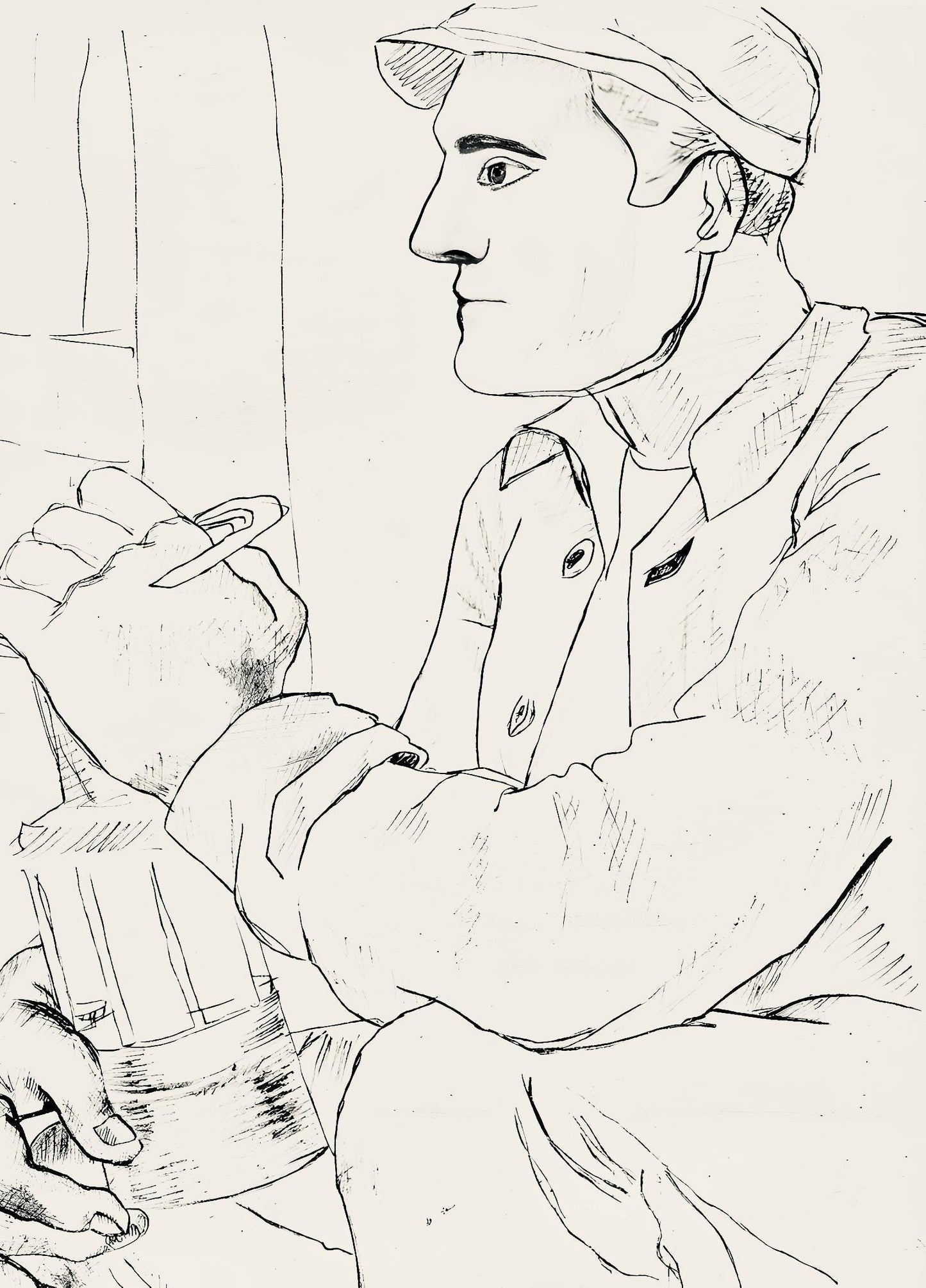 Fernand Lger, Composition, Levers De Rideau Sur La Question Du Bonheur, Lithograph