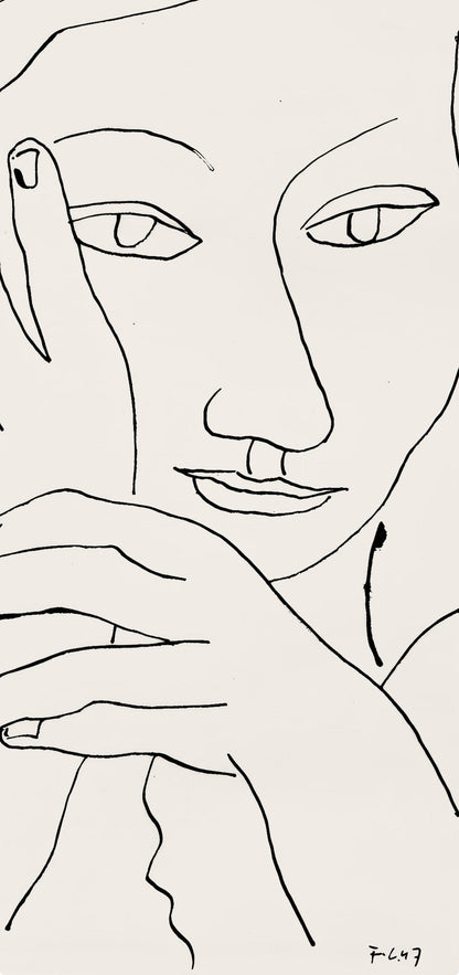 Fernand Lger, Composition, Levers De Rideau Sur La Question Du Bonheur, Lithograph