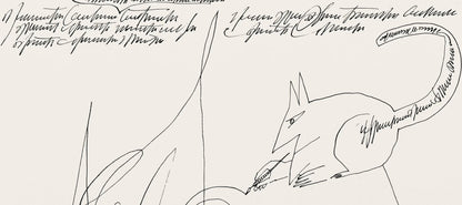 Saul Steinberg, Composition, Derrire Le Miroir, Lithograph