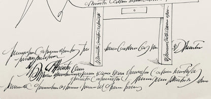 Saul Steinberg, Composition, Derrire Le Miroir, Lithograph