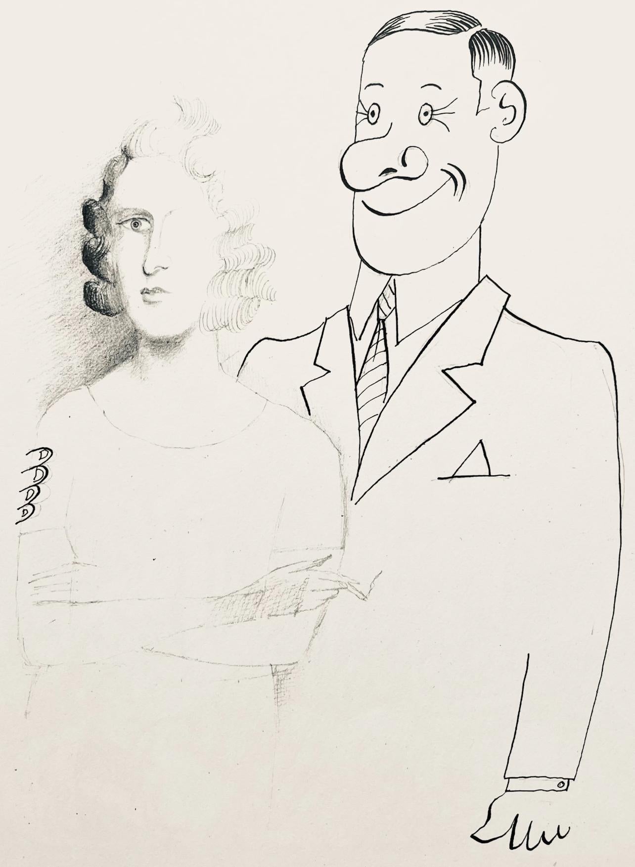 Saul Steinberg, Composition, Derrire Le Miroir, Lithograph